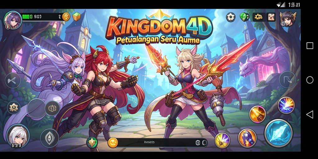 Tampilan gameplay KINGDOM4D yang menawan dan menarik.