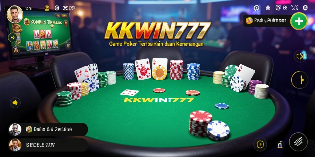 Screenshot gameplay Poker yang mendebarkan di KKWIN777.