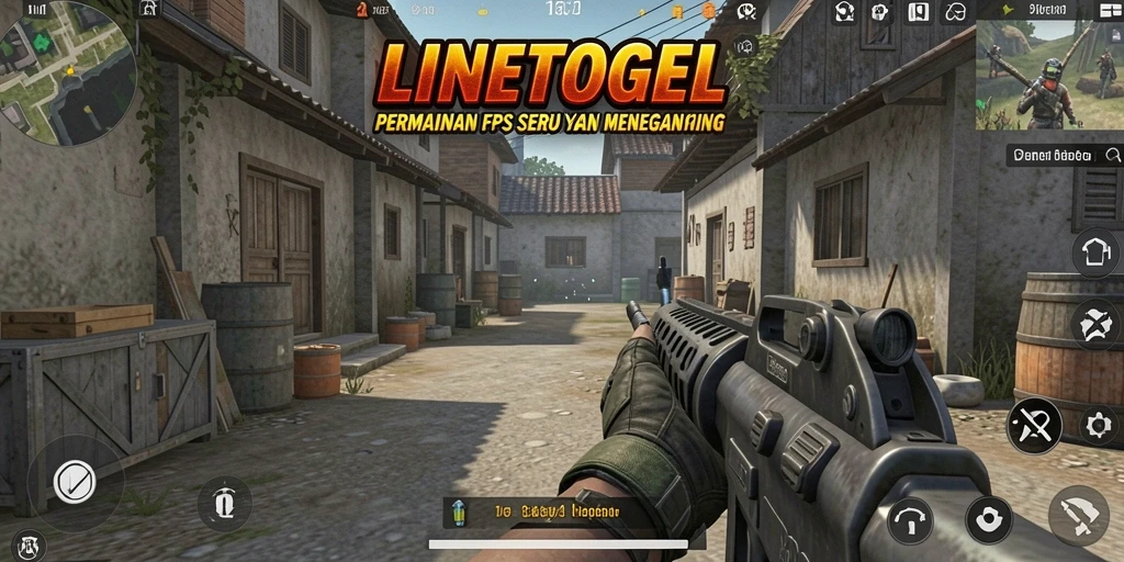 Tampilan gameplay <strong>LINETOGEL</strong> dengan aksi tembak-menembak yang mendebarkan.