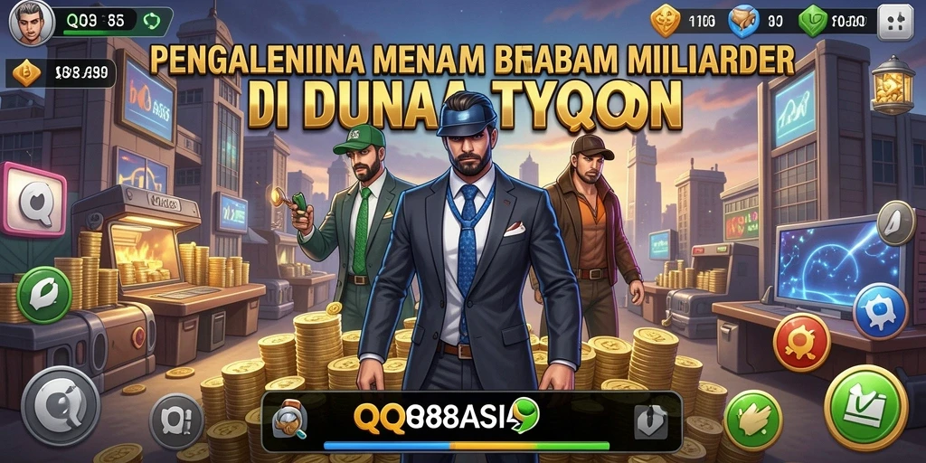 Screenshot gameplay <strong>QQ88ASIA</strong> memperlihatkan berbagai aspek pengelolaan bisnis yang seru.