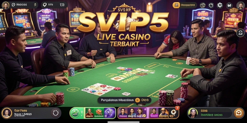 Tampilan gameplay Live Casino yang mengesankan dan interaktif.