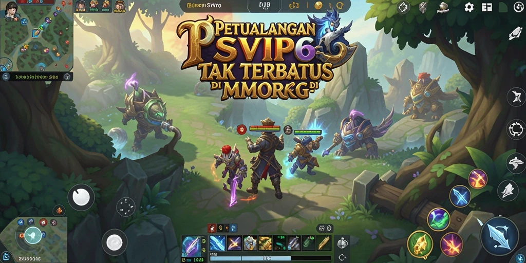Tampilan gameplay seru dalam SVIP6, penuh petualangan MMORPG.