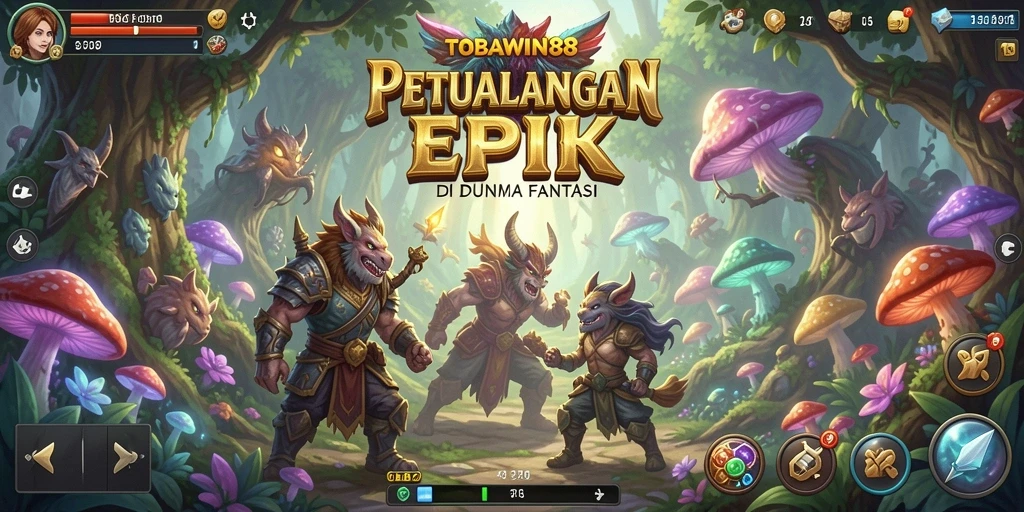 Gameplay menegangkan di TOBAWIN88 dengan karakter dan pertarungan fantastis.
