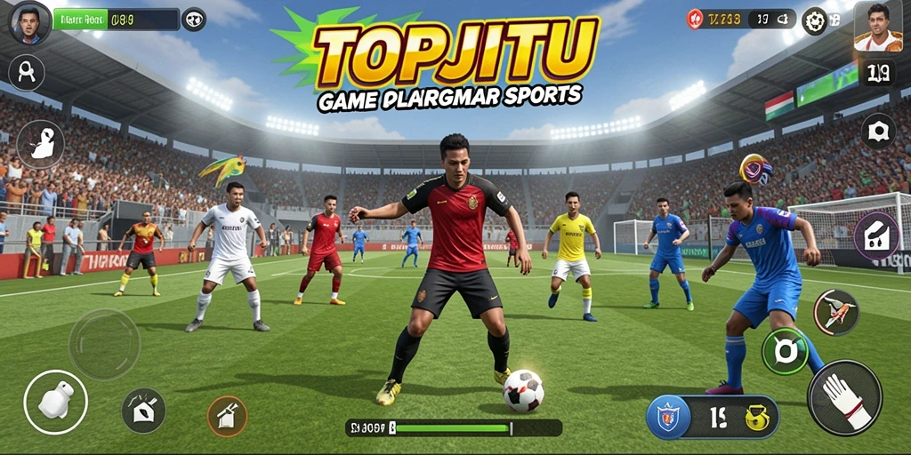 Gameplay seru di TOPJITU dengan berbagai cabang olahraga.